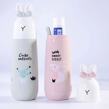 1入組便攜牙刷架帶蓋和沖洗杯子 - 綠色 - 查看 1