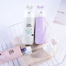 1入組便攜牙刷架帶蓋和沖洗杯子 - 綠色 - 查看 2