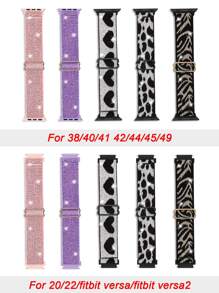 10pcs Set Braided Stretchy Nylon Sport Solo Loop Compatible With Apple Watch Band Compatible With Xiaomi, Compatible With Huawei, Compatible With Fitbit Versa 2 1, Compatible With Samsung Galaxy Watch 7 6 5 4 3 2 1, 20MM 22MM 38mm 40mm 41mm 42mm 44mm 45mm 46mm 49mm For Women Men, Nylon Elastic Straps Wristbands Compatible With Apple Watch Series 11 10 9 8 7 6 SE 5 4 3 2 1 Ultra Ultra As A Gift For Students Returning To School