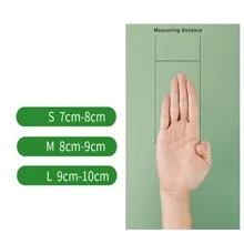 100pcs Disposable Latex Rubber Gloves For Household, Catering, Kitchen, Baking - White - View 6