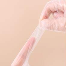 100pcs Disposable Latex Rubber Gloves For Household, Catering, Kitchen, Baking - White - View 4