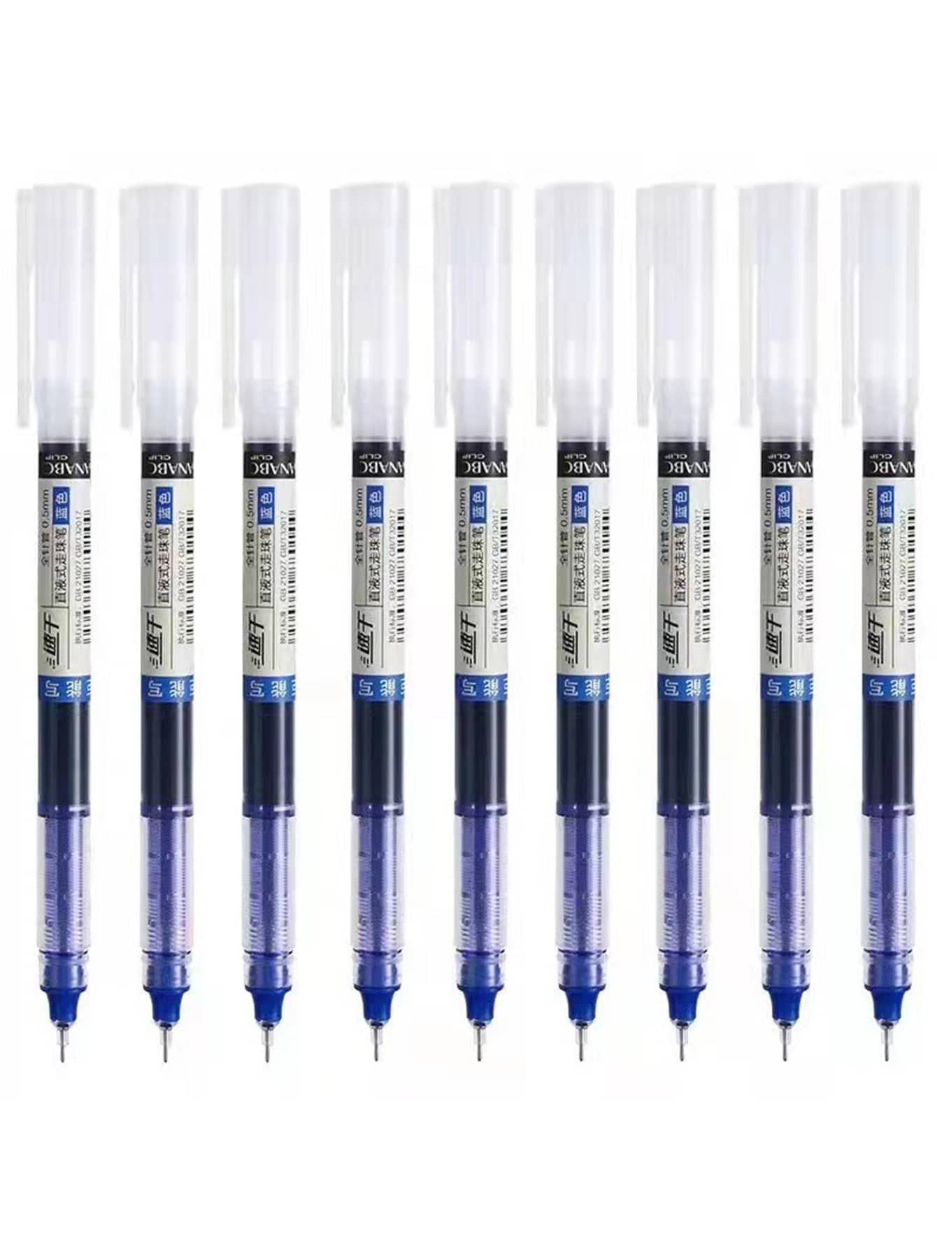 6入組液體滾珠筆 - 藍色 - 查看 1