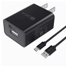1Hora Tipo C Cable Cargador 10W Carga Rápida Cables USB 2 En 1 1M Para Android Samrtphone GAR080 para esta NAVIDAD - Negro - Ver 2
