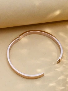 KKCOLA 1pc Fashionable Roman Numerals Bracelet - Rose Gold - View 5
