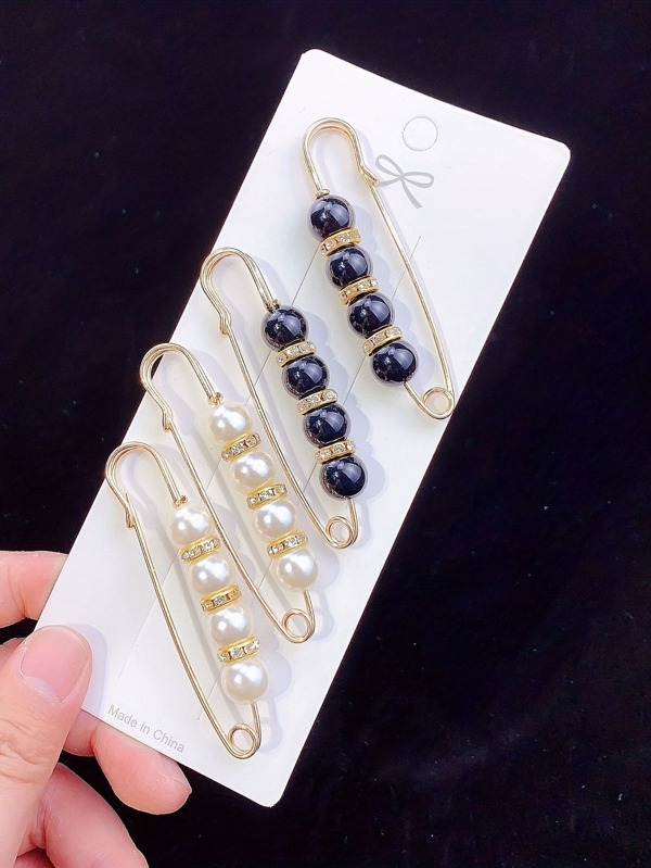 Spilla per salopette, fermaglio per apertura in vita, spalline, spilla per perle finte, fibbia a chiodo, accessori per abbigliamento, regolatore di vita per pantaloni, piccolo oggetto d