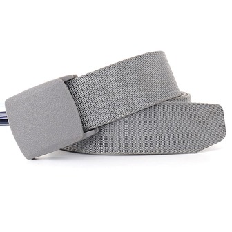 1入組男士灰色的顏色汽車扣飾運動牛仔褲皮帶