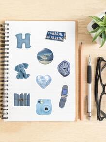 60入組塗鴉貼紙,防水貼花適用於行李,筆,吉他筆記本,滑板,手機裝飾用品 - 彩色 - 查看 7