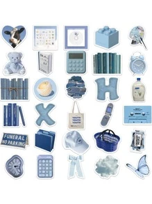 60入組塗鴉貼紙,防水貼花適用於行李,筆,吉他筆記本,滑板,手機裝飾用品 - 彩色 - 查看 5