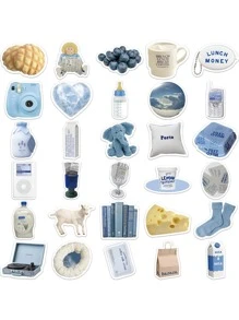 60入組塗鴉貼紙,防水貼花適用於行李,筆,吉他筆記本,滑板,手機裝飾用品 - 彩色 - 查看 6