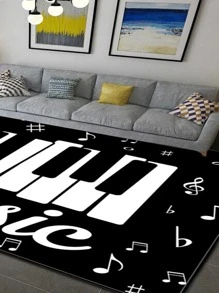 1 pieza con dibujos animados Alfombra para el salón hecho de poliéster para dormitorio cocina & Alfombra de piso - Multicolor - Ver 3