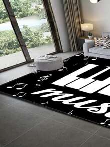 1 pieza con dibujos animados Alfombra para el salón hecho de poliéster para dormitorio cocina & Alfombra de piso - Multicolor - Ver 2