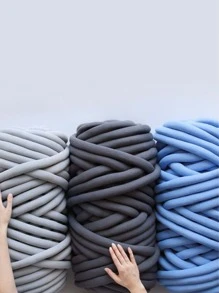 1pc Knitting Blanket Yarn For Diy Knitted Pillow - Blue - View 5