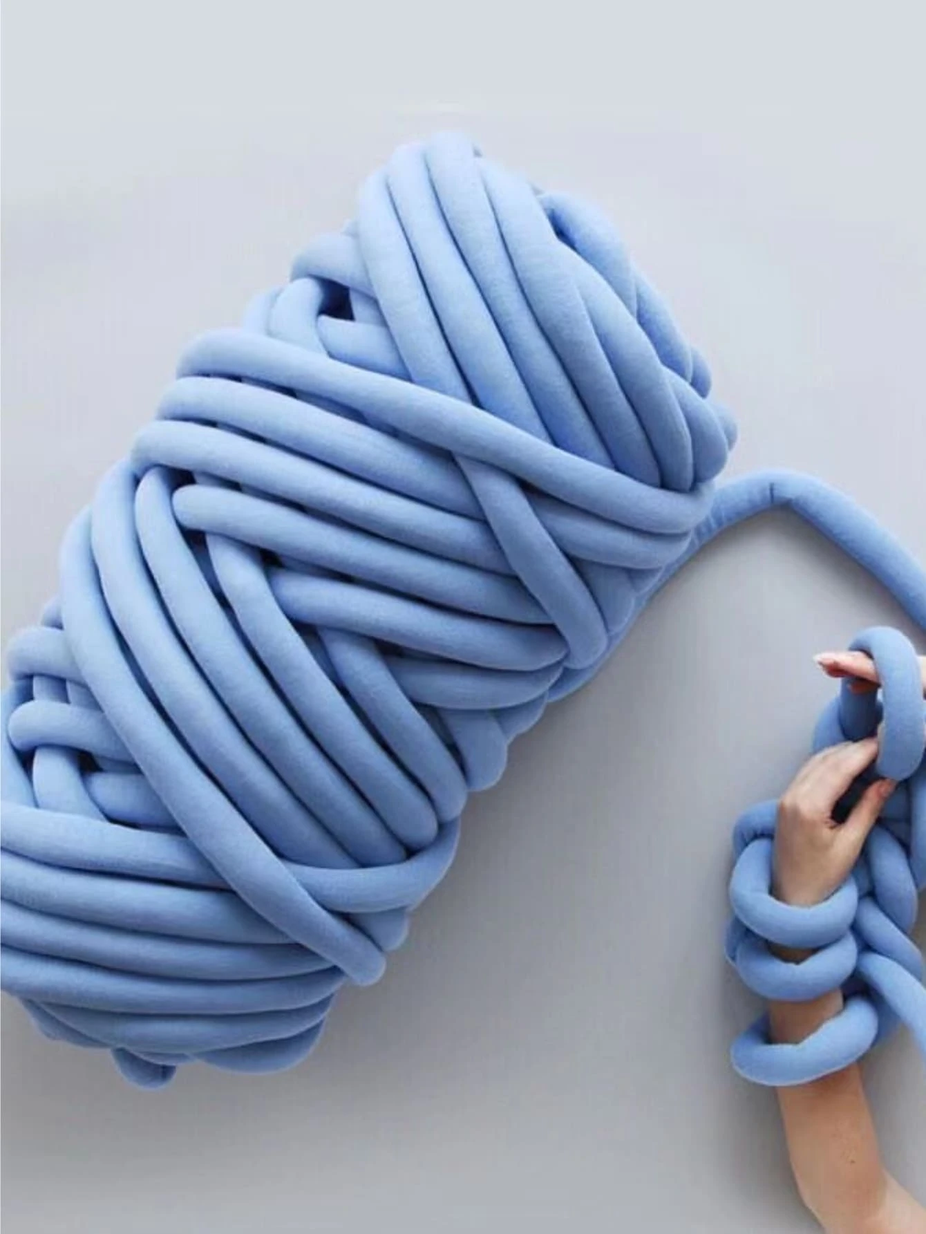 1pc Knitting Blanket Yarn For Diy Knitted Pillow - Blue - View 1