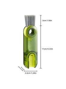 1 Bàn chải làm sạch bằng nhựa, Bàn chải làm sạch đồ họa chữ cái hiện đại cho gia đình - Màu xanh lam - Xem 6