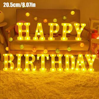 1pc  Indoor Decoration LED Letter Light, Home Desktop Decoration Arabic Numeral Light, Suitable For Wedding, Party, Birthday, Holiday Decoration Night Light,Alphabet Lamp Light,Letter Lightning,Letter Light Sign,Letter Lamp