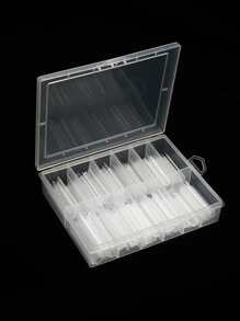 120pcs french nail form poly gel nail extension nail moulds poly gel extension nail tips, nail extensions tools nail art design products manicure tool - Clear - View 5