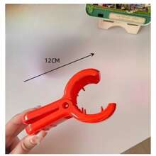 1 Miếng Tóc đuôi gà Kẹp Lấy cảm hứng Phòng thu Hoạt hình , Của phụ nữ Kẹp tóc , 2023 Hàng mới đến , trái cam , Giải trí - Đỏ - Xem 2