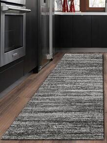 Màu Xám Đậm Trừu Tượng Retro Hiện Đại Hội Trường Cầu Thang Hành Lang Chạy Thảm Dài Thảm Hành Lang Khu Vực Thảm Cao Su Không Trượt Thảm - Xám - Xem 9