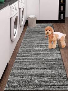 Màu Xám Đậm Trừu Tượng Retro Hiện Đại Hội Trường Cầu Thang Hành Lang Chạy Thảm Dài Thảm Hành Lang Khu Vực Thảm Cao Su Không Trượt Thảm - Xám - Xem 10