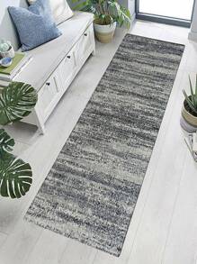 Màu Xám Đậm Trừu Tượng Retro Hiện Đại Hội Trường Cầu Thang Hành Lang Chạy Thảm Dài Thảm Hành Lang Khu Vực Thảm Cao Su Không Trượt Thảm - Xám - Xem 3