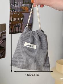 帶有字母貼花裝飾的鍵迷你短襪,適用於婚禮糖果袋配件拉線袋,禮品袋,好東西袋,聚會袋裝糖果 - 灰色 - 查看 5