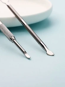 1入組指甲剪和2入組表皮推,3入組不銹鋼死皮拆卸工具適合女士,男士和老者