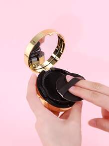 1件15ml/0.5盎司空粉底盒便攜彩妝粉末狀氣墊BB容器BB霜容器支架帶氣墊海綿粉撲和鏡子(空盒) - 彩色 - 查看 9