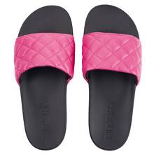 FITORY Women Slides,Casual Open Toe Slippers Slip On Sandals for Indoor Outdoor - 中紫紅色 - 查看 3