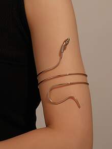 Gebogen Schlange Form Armreif Armband