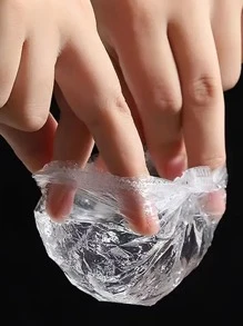 100 件/套防水耳罩淋浴耳罩透明一次性耳罩适用于沐浴、染发、沙龙户外、运动、旅行、家庭、办公室、学校旅行必需品假期返校用品学校用品学校必需品