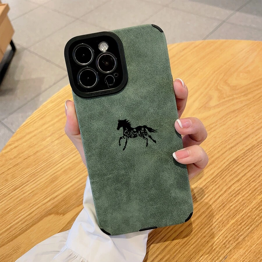 绿色马图案防摔手机壳防水防震防刮