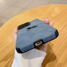 Étui de téléphone antichute avec motif cheval et pomme