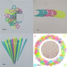 159pcs Luminous Wall Stickers, Glow In The Dark, Stars, Moon, Butterflies, Shooting Stars, Reflection Decals, Switch Decor Stickers (Random Color) Vinyl Decal, For Bedroom Decor, Room Decor Items, For Halloween Decor, Fall Decor, Classroom Decorations, Removable Sticker, Stickers, Wall Decal, Vinyl Decal For Home Decorations, Spring Decoration Items Refresh Your Home, Rama Decoration Stickers Gifts Birthday Graduation