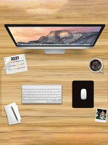 1pc Soft Glass Tablecloth Waterproof Anti-oil Disposable Transparent Table Protector For Coffee Table/desk - Clear - View 3