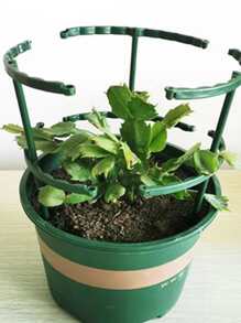 盆栽植物支撐樁植物爬架，幫助植物自然生長1入組支撐樁和1入組半圓組成1套，共12套 - 綠色 - 查看 3