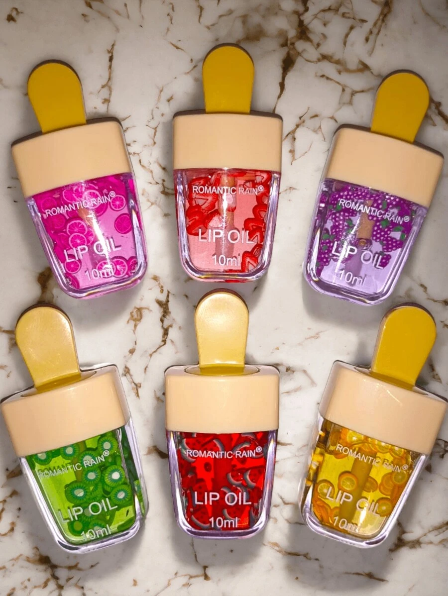 Gloss forma de paleta con aromas frutales seis piezas al azar - Multicolor - Ver 1