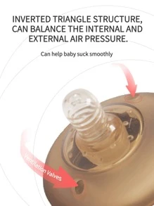 KUNT 1 Miếng 150ML Em bé Silicone Rộng Cái cổ Với Rơm rạ Và Xử lý Đối với Uống rượu Sữa Và Nước , Thích hợp Đối với Sử dụng hàng ngày - màu nâu - Xem 4