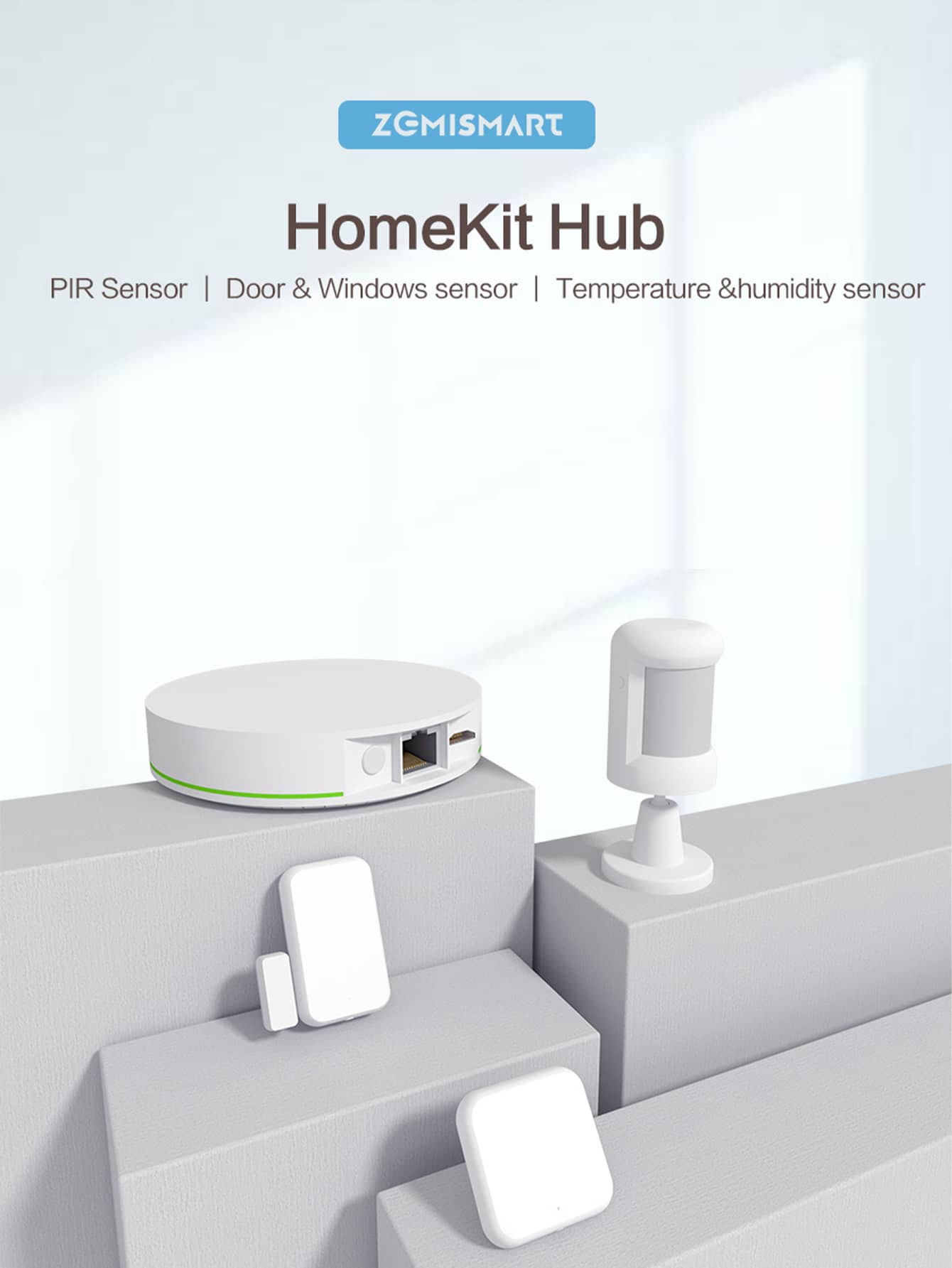 Homekit Sensor Kit, Include HomeKit Zigbee Hub, Smart Control PIR