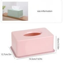 Creative Tissue Box, Tea Table Style, Living Room Napkin Storage Box, Paper Box, Beige - Beige - View 8