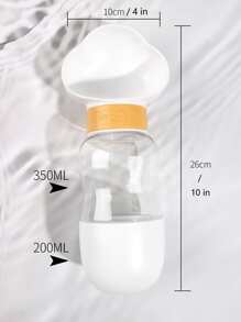 件白色雲朵寵物食品及飲水機旅行碗，適合戶外活動