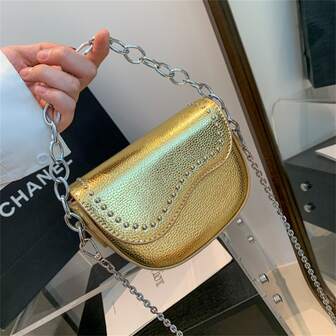 女性的迷你斜肩包包PU皮革