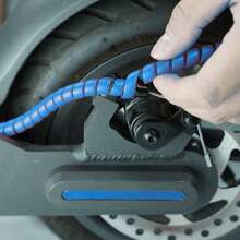 1入組2m線保護袖適用於滑板车&自行車,白色螺旋防護罩,適用於ES1ES2ES3ES4XiaomiMIJIAM365M365,自行車配件 - 藍色 - 查看 2