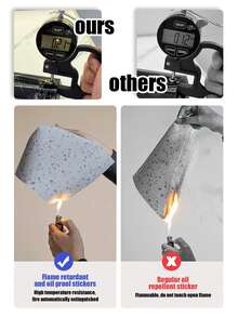 1pc 17.7in*393.7in Thickened, Glossy, Self-adhesive Grey Marble Pattern Oil-proof Sticker For Kitchen Use, Waterproof, Heat-resistant, Suitable For Stove & Table & Furniture Refurbishing Wallpaper, Imitated Porcelain Tiled Wall Paper