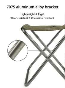 Naturehike Ngoài Trời Di Động Hợp Kim Nhôm 7075 Ghế Xếp Cắm Trại Câu Cá Ghế Cắm Trại Thứ - xanh quân đội - Xem 3