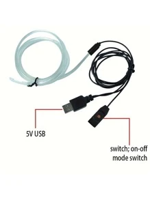 1 bộ 4m RGB Ánh sáng Led Ô tô/xe hơi Ánh sáng môi trường xung quanh - Nhiều màu - Xem 6