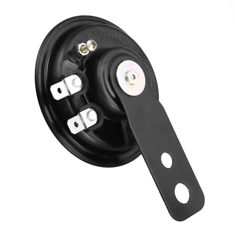 1pc 12v Motorcycle Electric Horn Motorbike Loud Horn Black 105db