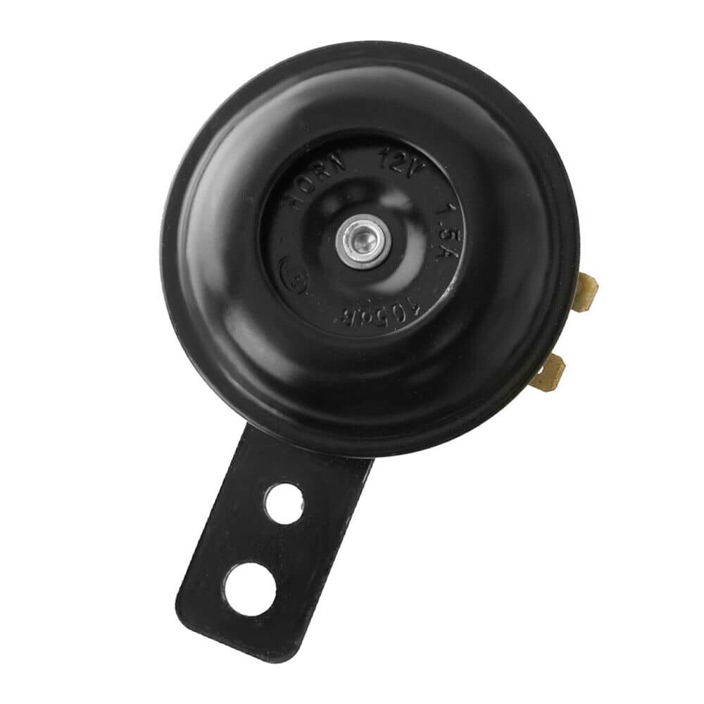 1pc 12v Motorcycle Electric Horn Motorbike Loud Horn Black 105db