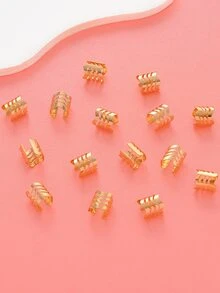 15pcs Exquisite & Fashionable Hollow Out Hair Clips - Gold - View 2