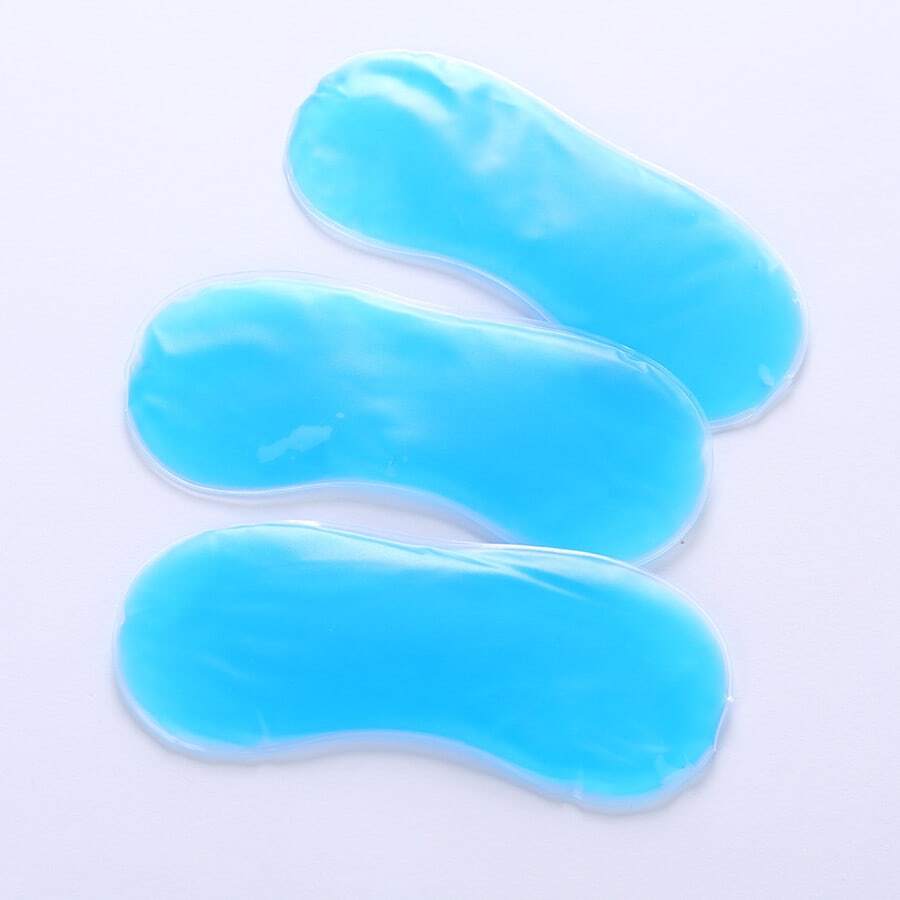 2 件装蓝色眼罩带冰袋，夏季降温凝胶眼罩，午睡和旅行必备品，适用于卧室、旅行、办公室、学校 - 藍色 - 查看 1
