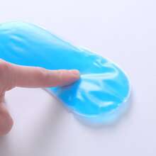 2 件装蓝色眼罩带冰袋，夏季降温凝胶眼罩，午睡和旅行必备品，适用于卧室、旅行、办公室、学校 - 藍色 - 查看 2